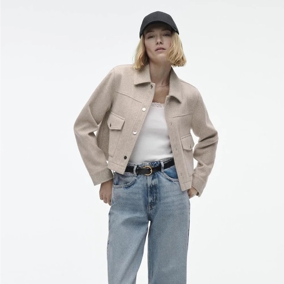 ZARA cropped soft jacket - Picture 2 of 5